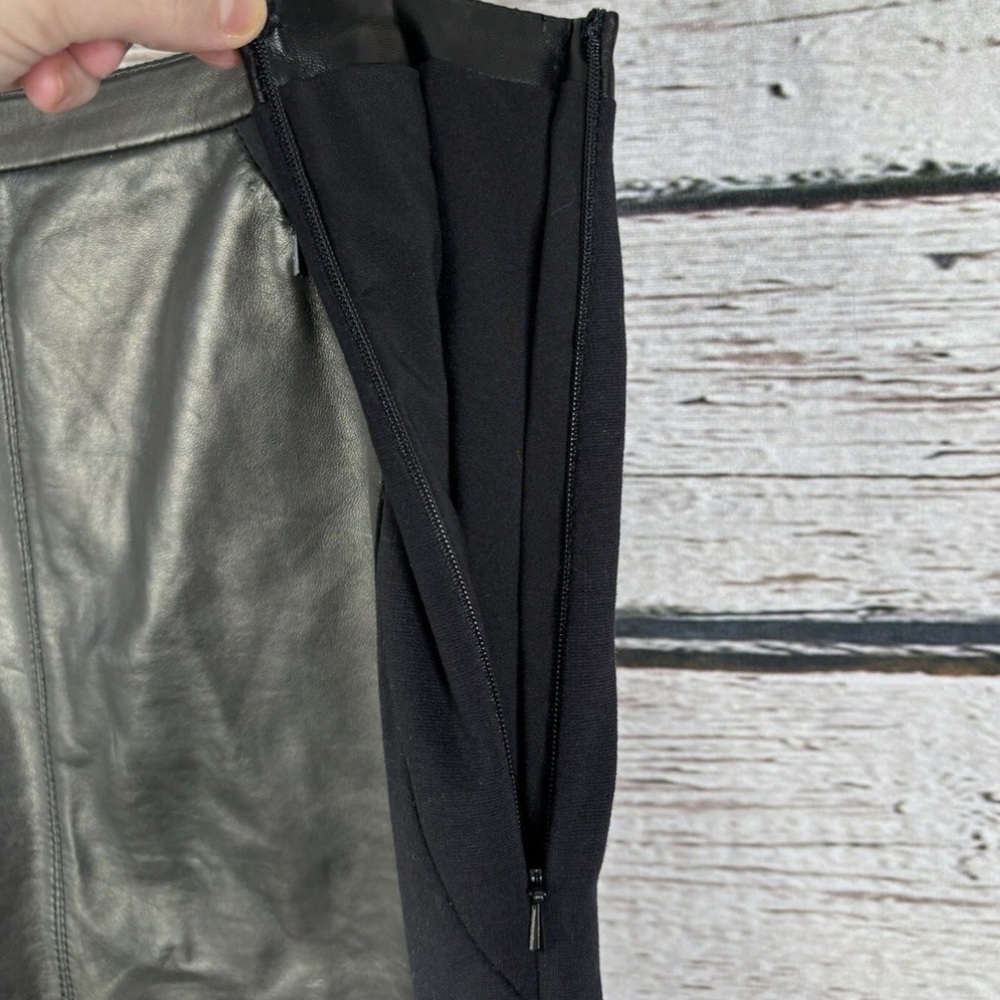Black Genuine Leather Skirt Halogen by Nordstrom - Picture 5 of 8